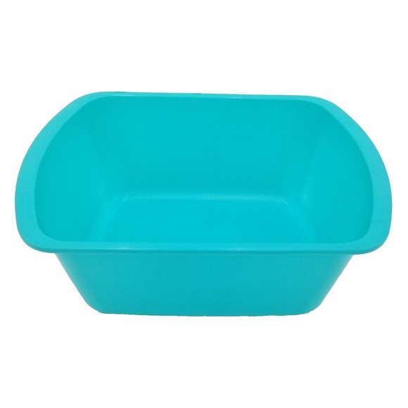 Medegen Wash Basin, Plastic, 7 Quart, Rectangle - Turquoise - 1 Count - Picture 2 of 4